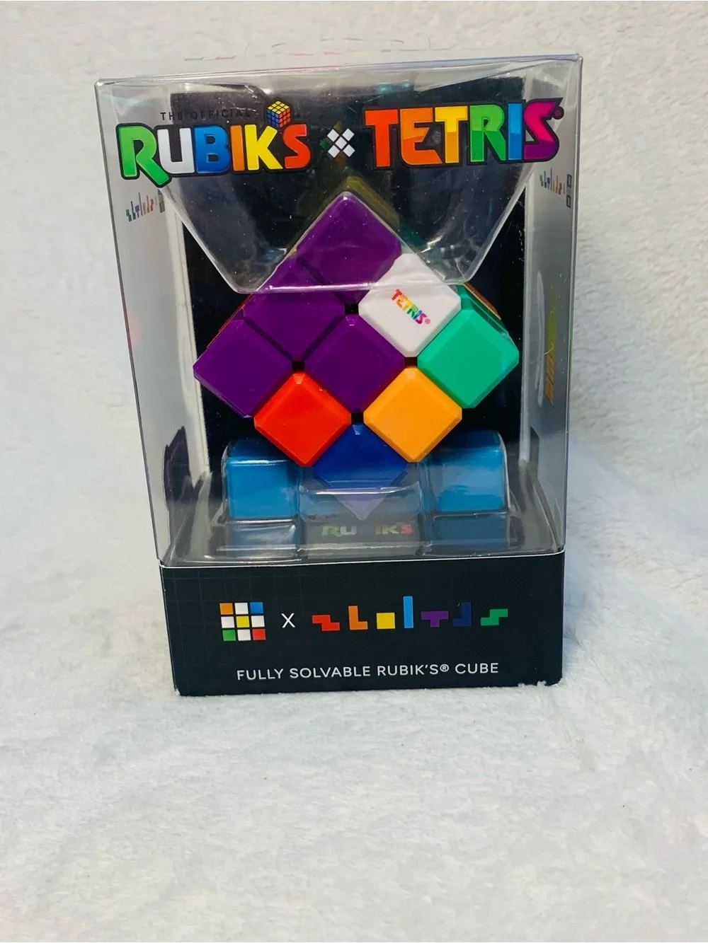 Rubik’s /Tetris Cube, Classic Tetris Tetriminos, Brain Teaser Puzzle